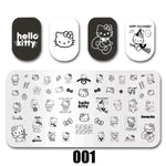 Cartoon Nail Art Stamping Plates 1+1=3