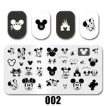 Cartoon Nail Art Stamping Plates 1+1=3