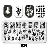 Cartoon Nail Art Stamping Plates 1+1=3