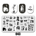 Cartoon Nail Art Stamping Plates 1+1=3