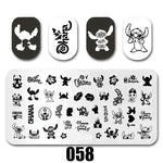 Cartoon Nail Art Stamping Plates 1+1=3