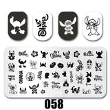 Cartoon Nail Art Stamping Plates 1+1=3