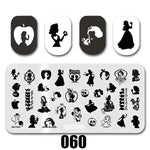 Cartoon Nail Art Stamping Plates 1+1=3