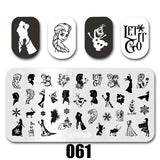 Cartoon Nail Art Stamping Plates 1+1=3