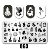 Cartoon Nail Art Stamping Plates 1+1=3