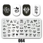 Cartoon Nail Art Stamping Plates 1+1=3