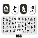 Cartoon Nail Art Stamping Plates 1+1=3