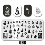 Cartoon Nail Art Stamping Plates 1+1=3