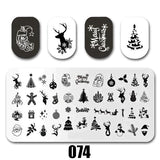 Cartoon Nail Art Stamping Plates 1+1=3