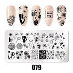 Nail Art Stamping Plates 78 Different Types of Manicure Designs 1+1=3