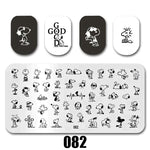 Cartoon Nail Art Stamping Plates 1+1=3