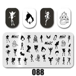 Cartoon Nail Art Stamping Plates 1+1=3