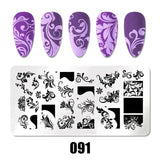 Nail Art Stamping Plates 78 Different Types of Manicure Designs 1+1=3