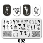 Cartoon Nail Art Stamping Plates 1+1=3