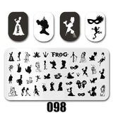 Cartoon Nail Art Stamping Plates 1+1=3