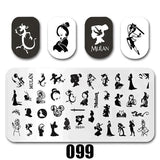 Cartoon Nail Art Stamping Plates 1+1=3