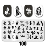 Cartoon Nail Art Stamping Plates 1+1=3