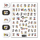 Cartoon 3D Nail Art Stickers 1+1=3