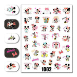 Cartoon 3D Nail Art Stickers 1+1=3