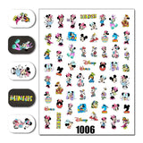 Cartoon 3D Nail Art Stickers 1+1=3