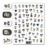 Cartoon 3D Nail Art Stickers 1+1=3