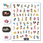 Cartoon 3D Nail Art Stickers 1+1=3