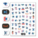 Cartoon 3D Nail Art Stickers 1+1=3