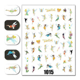 Cartoon 3D Nail Art Stickers 1+1=3