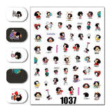 Cartoon 3D Nail Art Stickers 1+1=3