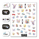 Cartoon 3D Nail Art Stickers 1+1=3