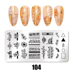 Nail Art Stamping Plates 78 Different Types of Manicure Designs 1+1=3