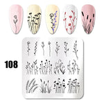 Nail Art Stamping Plates 78 Different Types of Manicure Designs 1+1=3