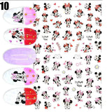 Cartoon 3D Nail Art Stickers 1+1=3