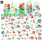 Cartoon 3D Nail Art Stickers 1+1=3