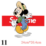 Cartoon Patches Stickers for Clothing 1+1=3