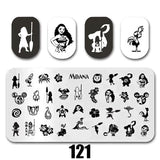 Cartoon Nail Art Stamping Plates 1+1=3