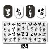 Cartoon Nail Art Stamping Plates 1+1=3