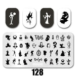 Cartoon Nail Art Stamping Plates 1+1=3