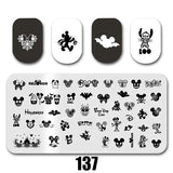 Cartoon Nail Art Stamping Plates 1+1=3