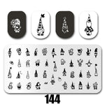 Cartoon Nail Art Stamping Plates 1+1=3