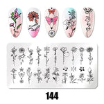 Nail Art Stamping Plates 78 Different Types of Manicure Designs 1+1=3