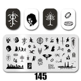 Cartoon Nail Art Stamping Plates 1+1=3