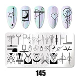 Nail Art Stamping Plates 78 Different Types of Manicure Designs 1+1=3