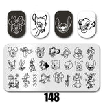 Cartoon Nail Art Stamping Plates 1+1=3