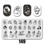 Cartoon Nail Art Stamping Plates 1+1=3