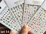 4pcs/set Cartoon 3D Nail Stickers