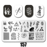 Cartoon Nail Art Stamping Plates 1+1=3