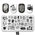 Nail Art Stamping Plates "The Wizarding World Of Magic" 1+1=3