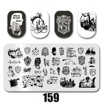 Cartoon Nail Art Stamping Plates 1+1=3