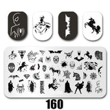 Cartoon Nail Art Stamping Plates 1+1=3